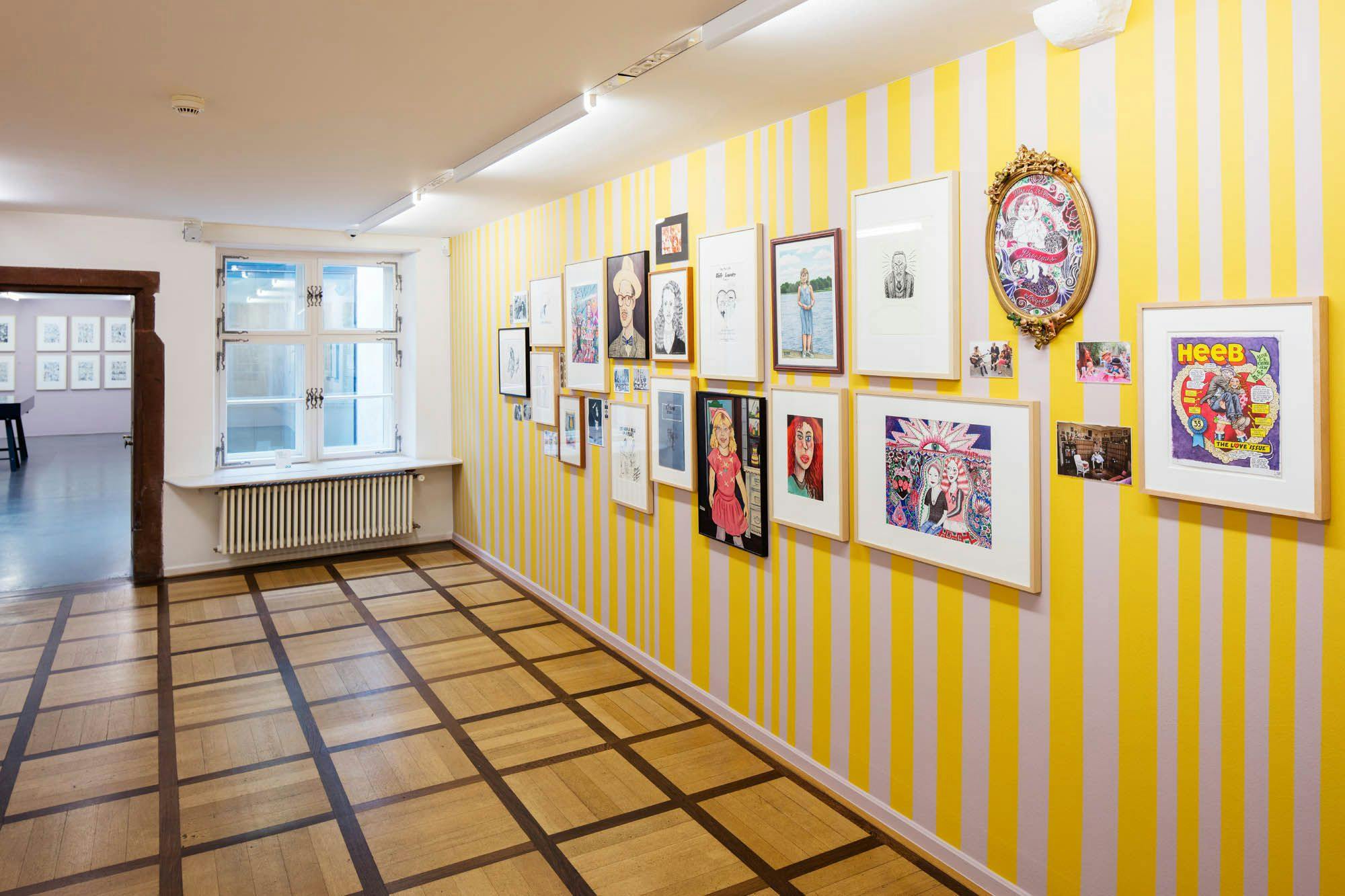 Installation view of Drawn Together at the Cartoonmuseum Basel dated (2016)